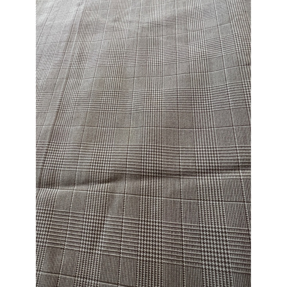 Louis Raphael Rosso Pants Mens 40x29 Tan Glen Plaid Dress Flat Front Trousers - Picture 2 of 7